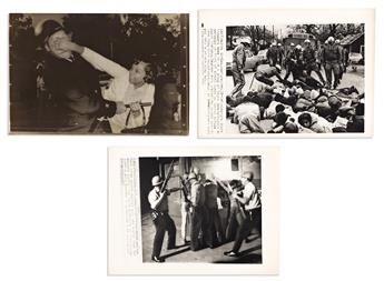 (CIVIL RIGHTS.) Group of 95 press photos of rioting and protests in Detroit and beyond.